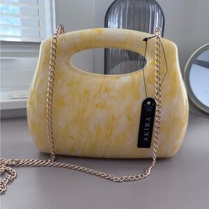 AKIRA Yellow Bag with Chain Strap
